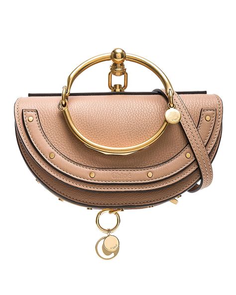 chloe nile minaudiere biscotti beige|Chloe Small Nile Leather Minaudiere in Biscotti Beige .